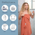 InfuseZen Stonewashed Turkish Bath & Beach Towel –100% Organic Turkish Cotton - Image 5
