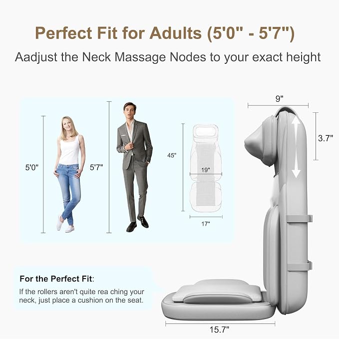 Rainwolf Shiatsu Neck and Back Massage Cushion - Image 5