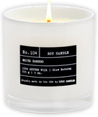 Lulu Candles | White Bamboo | Luxury Scented Soy Jar Candle | Hand Poured in by LULUCANDLES