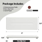 2 Pack Diatomite Stone Sink Tray, Water Absorbing Mat - Image 3