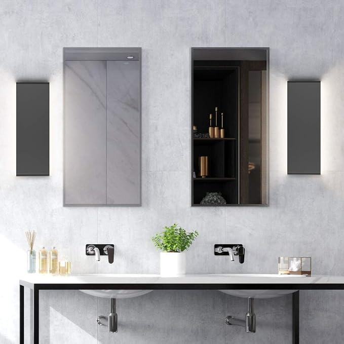 Aipsun 15.8in Modern Black Vanity Light Up and Down LED Vanity Light - Image 4