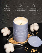 M&SENSE Vanilla Tobacco Scented Candles Large, Natural Soy Candles 21.2oz 120 - Image 3
