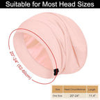 Sleep Cap Bonnet for Sleeping, Adjustable Cooling Ice Silk Lined Hair Bonnets - Image 5