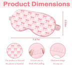 Pink Bow Sleep Mask for Women, Night Masks for Sleeping for Women, Double Layer - Image 2