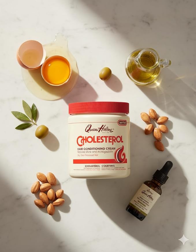 Queen Helene Cholesterol Hair Conditioning Cream, Deep Moisturizing Conditioner - Image 4