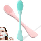2 PCS Facial Cleansing Brush, 2 in 1 Silicone Face Mask Brush by Qivorimith