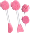 MUIIGOOD 2pcs Silicone Face Scrubber Face Mask Brush Exfoliating Lip Cleansing by MUIIGOOD