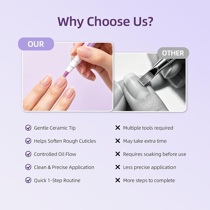 2-in-1 Cuticle Oil Pusher Pen, 2026 New Ceramic Cuticle Pusher & Oil Pen - Image 5