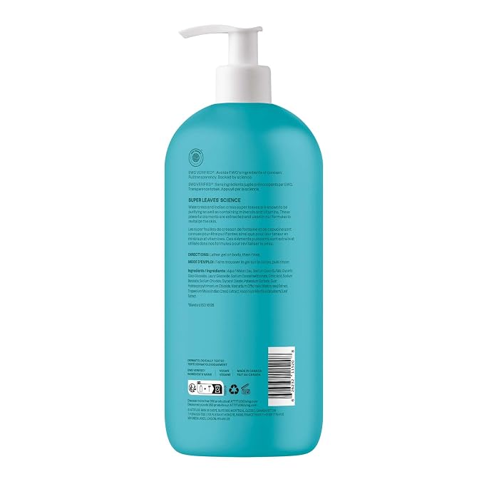 ATTITUDE Body Wash, EWG Verified Shower Gel, Dermatologically Tested, Plant and - Image 7