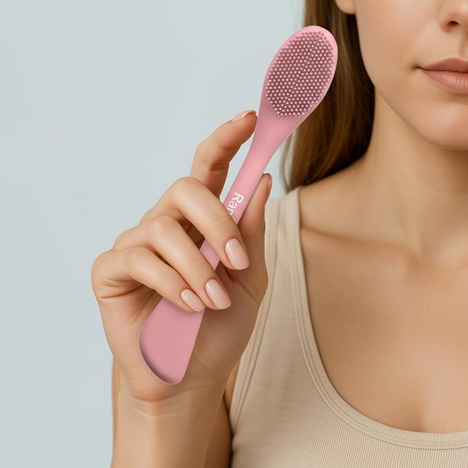 RamPula Pore Brush & Face Mask Applicator, Lymphatic Drainage Brush | Face - Image 6