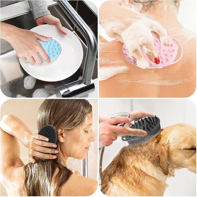 Silicone Body Scrubber, Silicone Loofah, Exfoliating Silicone Shower Scrubber - Image 7