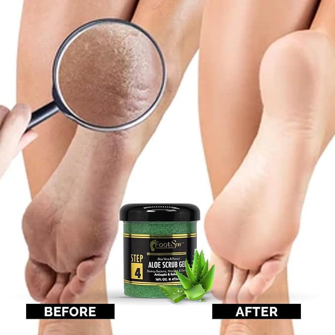 FOOT SPA - Exfoliating Scrub Gel, 16 Oz - Manicure, Pedicure and Body - Image 7