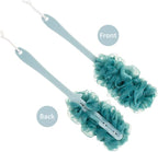 Back Scrubber for Shower, Loofah Long Handle Bath Body Brush, Soft Nylon Mesh - Image 2