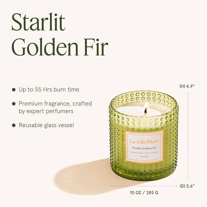 LA JOLIE MUSE Starlit Golden Fir Candle - Image 6