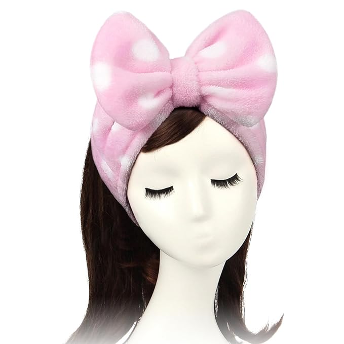 Shintop Women Fashion Lovely Soft Carol Fleece Bowknot Bow Makeup Cosmetic by Shintop