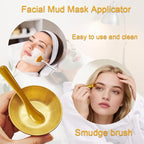 12Pcs Esthetician Facial Supplies 3 Gold Facial Bowls 3 Mud Mask Applicators 3 - Image 4