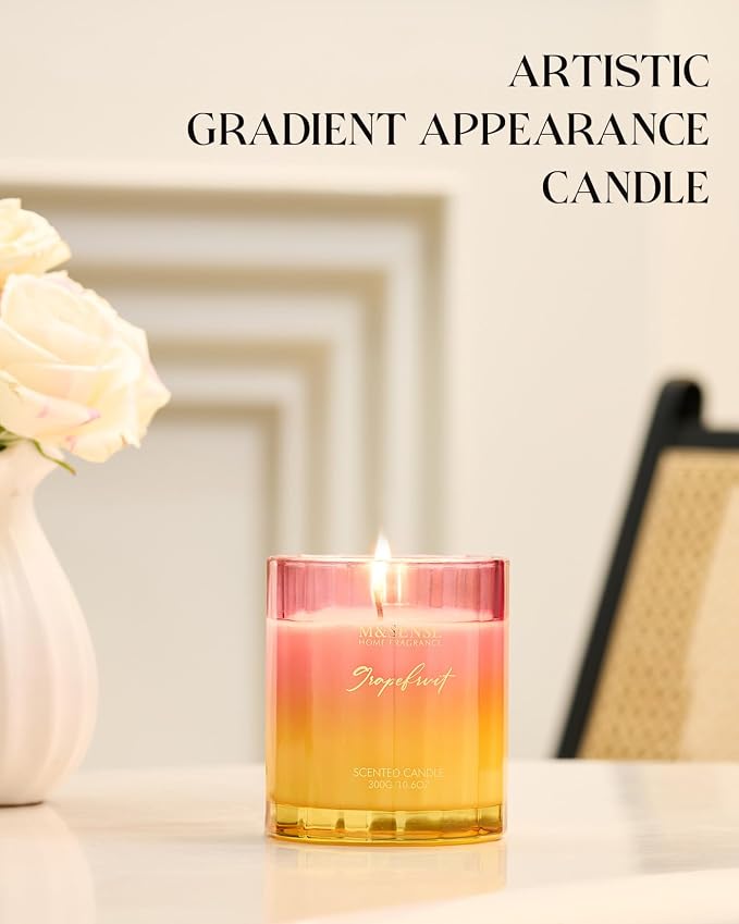 M&SENSE Grapefruit Scented Candles - Image 6