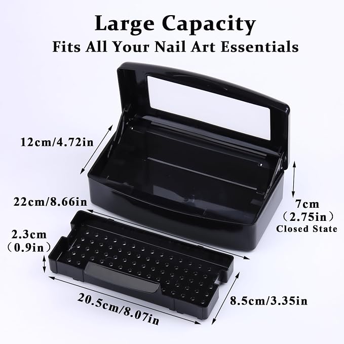 Nail Tool Sterilizer Box Plastic Disinfectant Container - Image 3