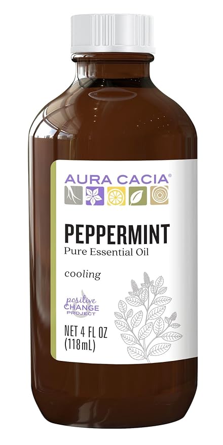 Aura Cacia 100% Pure Peppermint Essential Oil | GC/MS Tested by AuraCacia