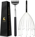 USAGA 20 Fingers Head Massager Scalp Massager Head Scratcher Extendable Back by USAGA