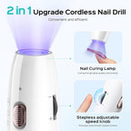 COSLUS Cordless Nail Drill Electric C41: 2-in-1 Nail File - Image 2