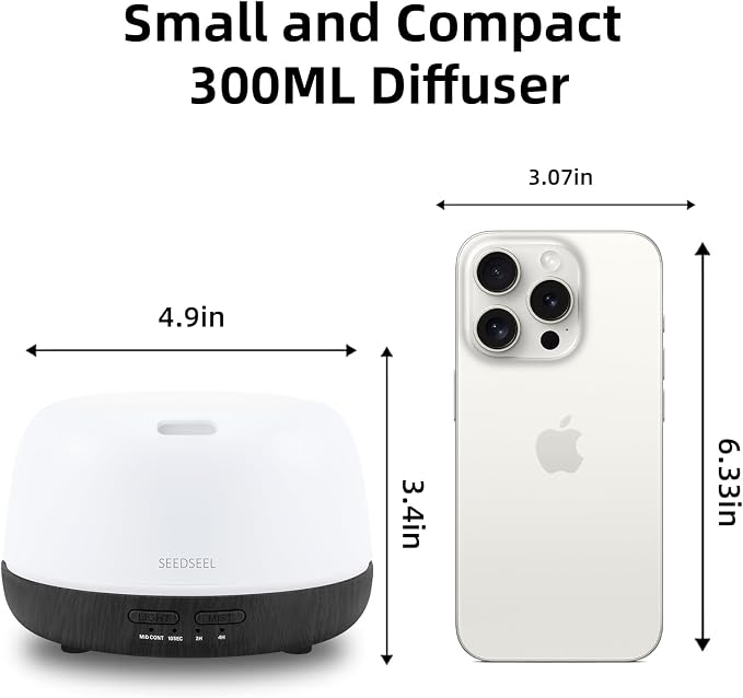 SEEDSEEL 300ML Essential Oil Diffuser - Image 2