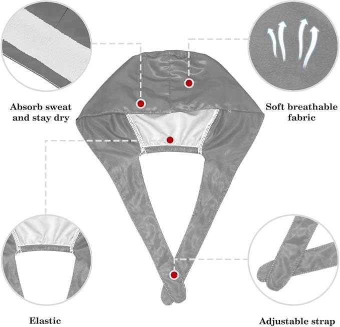Scrub Cap with Hair Scrunchy, Ponytail Holder Surgical Cap - Image 4