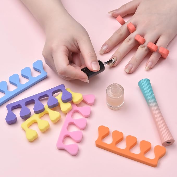 Toe Separators Set 24pcs Colorful Heart Sponge Toe Spacers Soft Foam Toe Finger - Image 7
