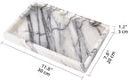 Marble Bathroom Vanity Tray, Natural Luxury Vanity Home Kitchen Bathroom Table - Image 4