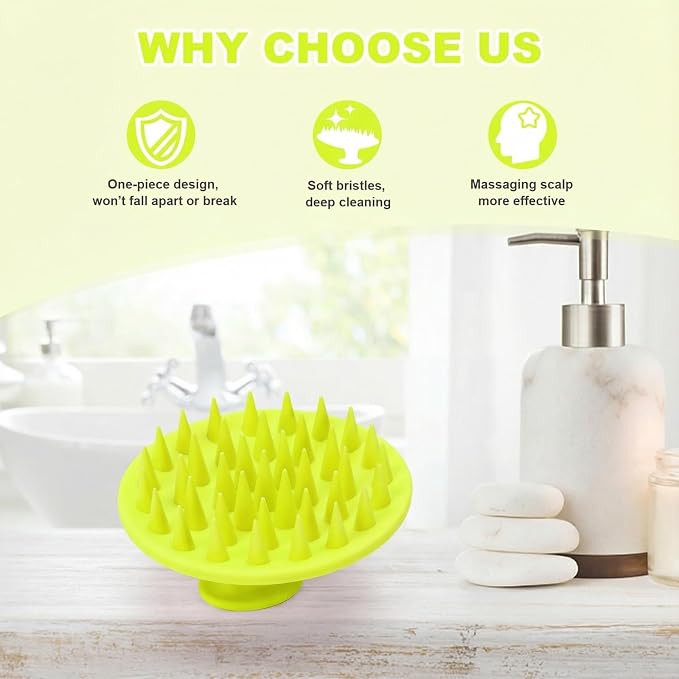 Silicone Scalp Massager Shampoo Brush, Scalp Brush - Image 6