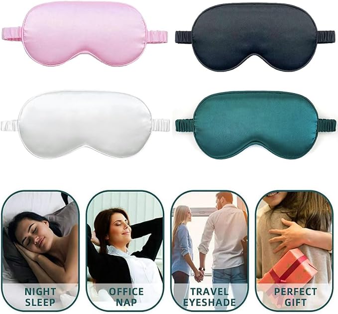 10 Pack Sleep Mask, Silk Eye Mask, - Image 5