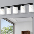 5-Light Bathroom Light Fixtures, Modern Vanity Lights, Living Room, E26 Base by Mieloxiy