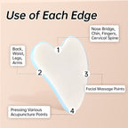 Opal Gua Sha and Face Roller, Real Jade Gua-Sha Stone Facial Tools Set - Image 5