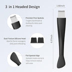 Blackhead Remover Tool, Stainless Steel Face Scraper, Skin Scrubber Face Spatula - Image 4