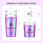 Saviland French Tip Nail Stamp: 5PCS Purple Radium Jelly Stamper Nail Art - Image 7