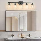 Unicozin 5 Light Bathroom Light Fixtures, 33.5 Inch Vanity Lights - Image 7
