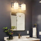 SOLFART Brushed Nickel 2 Light Vanity Lights - Image 2