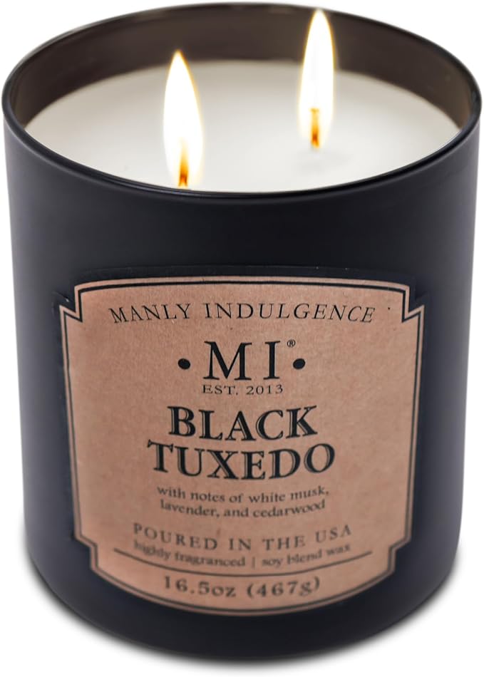 Manly Indulgence Black Tuxedo Candles - Image 3