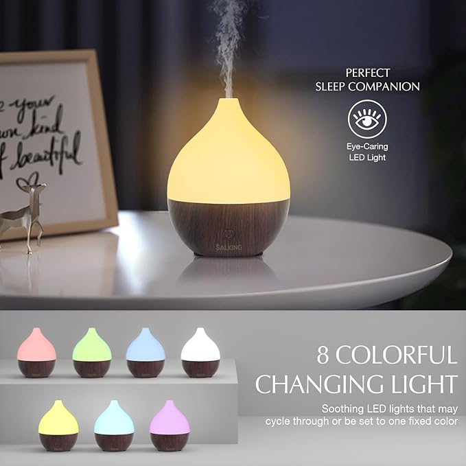 SALKING Essential Oil Diffuser, 100ml Small Ultrasonic Aromatherapy Diffuser - Image 2