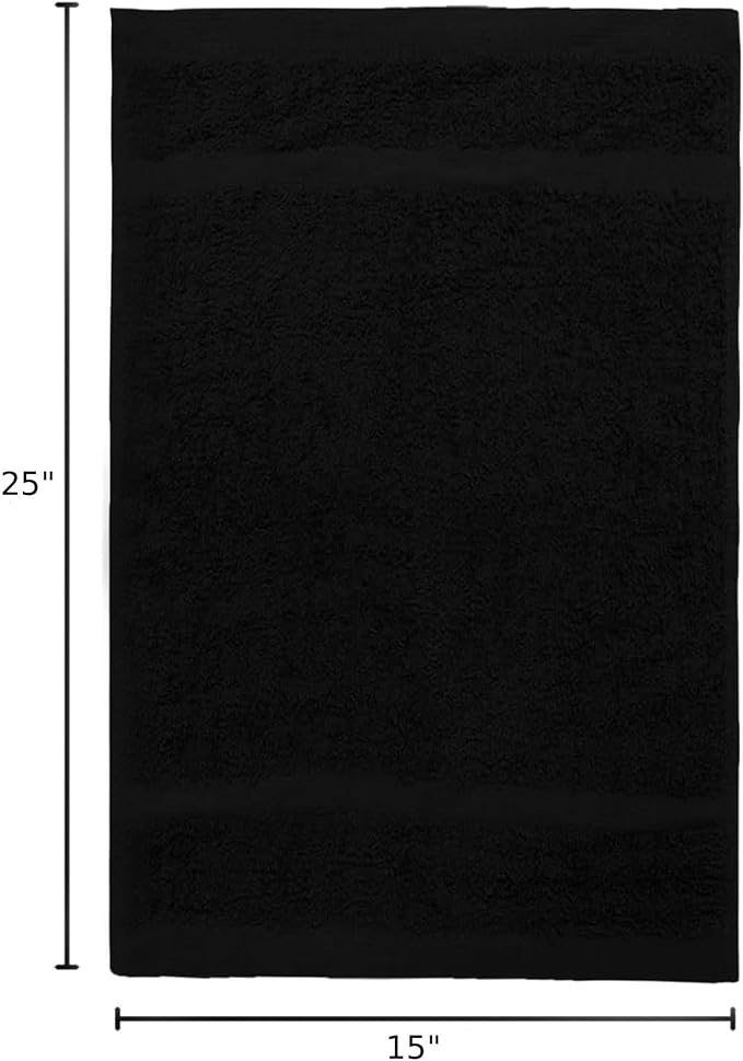 HOME ESSENTIALS Salon Towels 24 Pack, Quick Dry Gym Towels, Spa Face Towel - Image 2