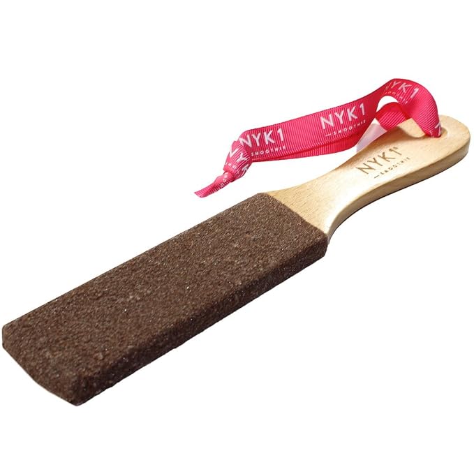 NYK1 Smoothie Foot File Natural Curved Wood, Eliminates Dry Scratchy Hardened by NYK1
