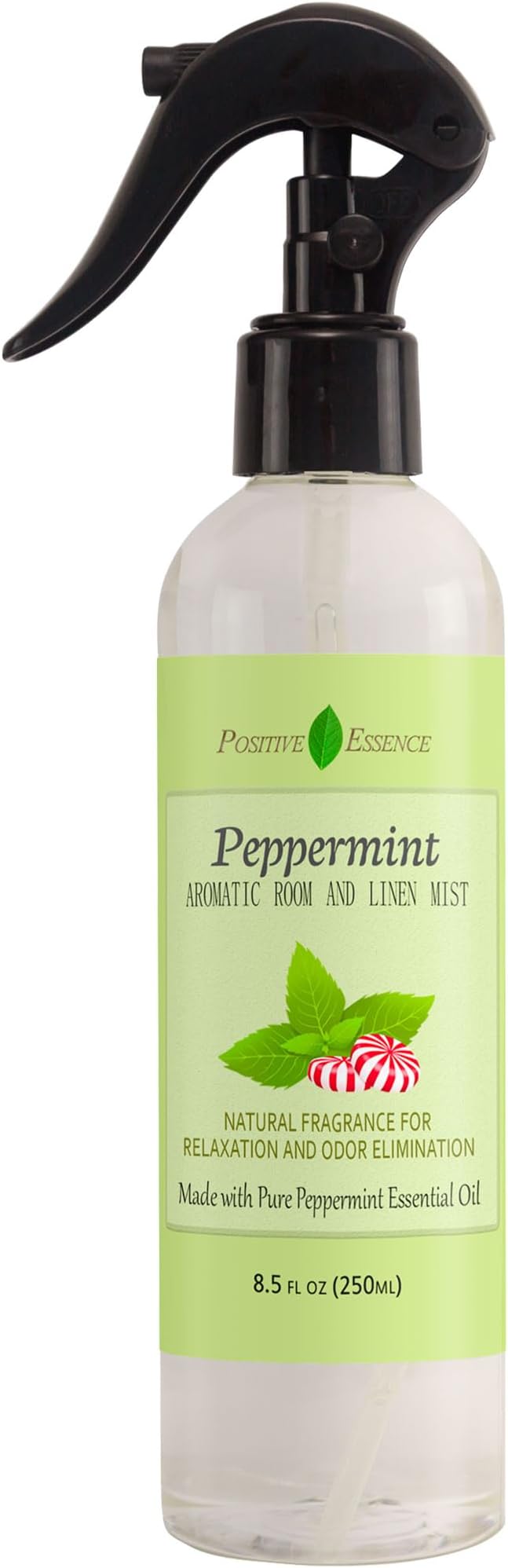 Peppermint Linen and Room Spray, Natural Aromatic Mist Made by PositiveEssence