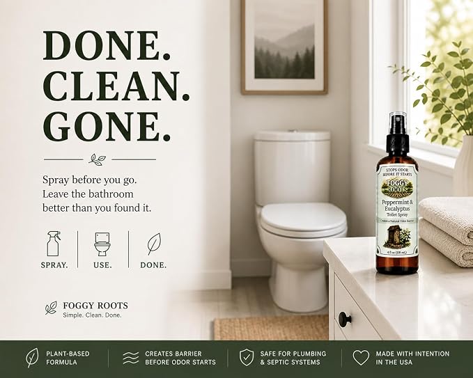 Peppermint & Eucalyptus Pre-Toilet Spray – Stops Odor Before It Starts - Image 8