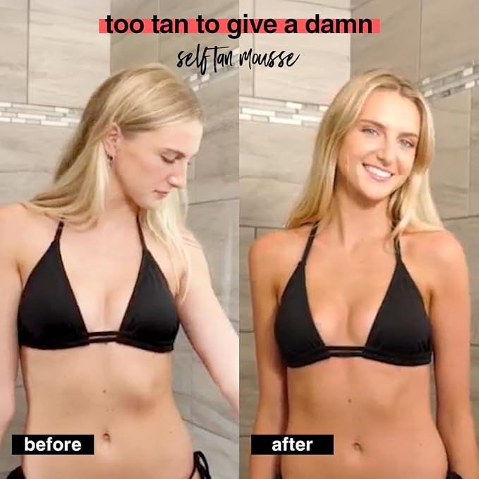b.tan Ultra Dark Self Tanner Mousse | Too Tan - Image 5