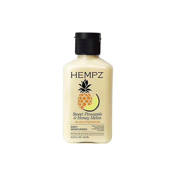 Hempz Sweet Pineapple & Honey Melon Moisturizing Skin Lotion, Hemp Seed Herbal by Hempz