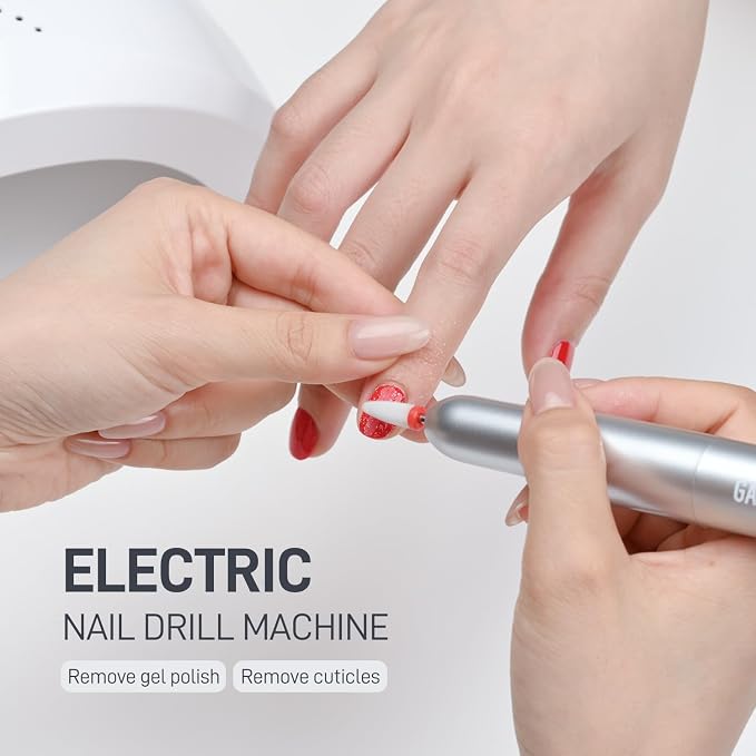 GAOY Electric Nail Drill for Acrylic and Gel, USB Electric Nail File, Portable - Image 2