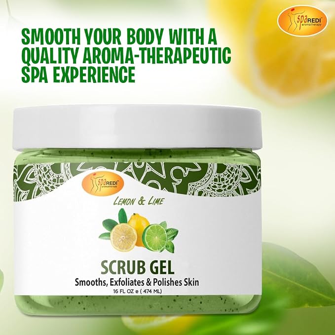 SPA REDI – Exfoliating Scrub Pumice Gel, Lemon & Lime, 16 Oz - Image 3