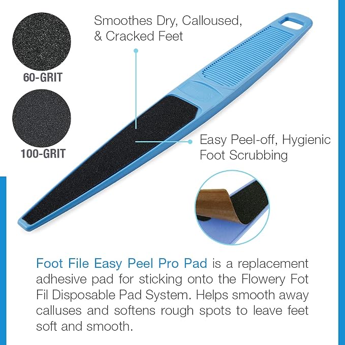 Flowery Foot File Easy Peel Pro Pad, Disposable Replacement Adhesive Pad - Image 3