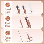 Nail Clippers Set for Men and Women 7 Pieces Stainless Steel Grooming Kits - Image 2