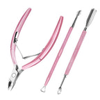 Cuticle Trimmer with Cuticle Pusher and Scissors, Cuticle Remover Professional by Decute